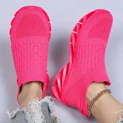Women's Non-slip Breathable Running Shoes, Slip-on Blade Athletic Sneakers