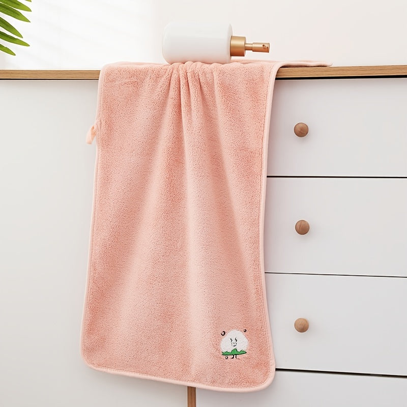 4pcs Soft & Absorbent Microfiber Hand Towels - Thickened Bathroom Face Towels