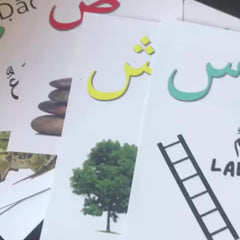 Arabic Alphabet Learning Kit Flashcards Marker Activity Cards