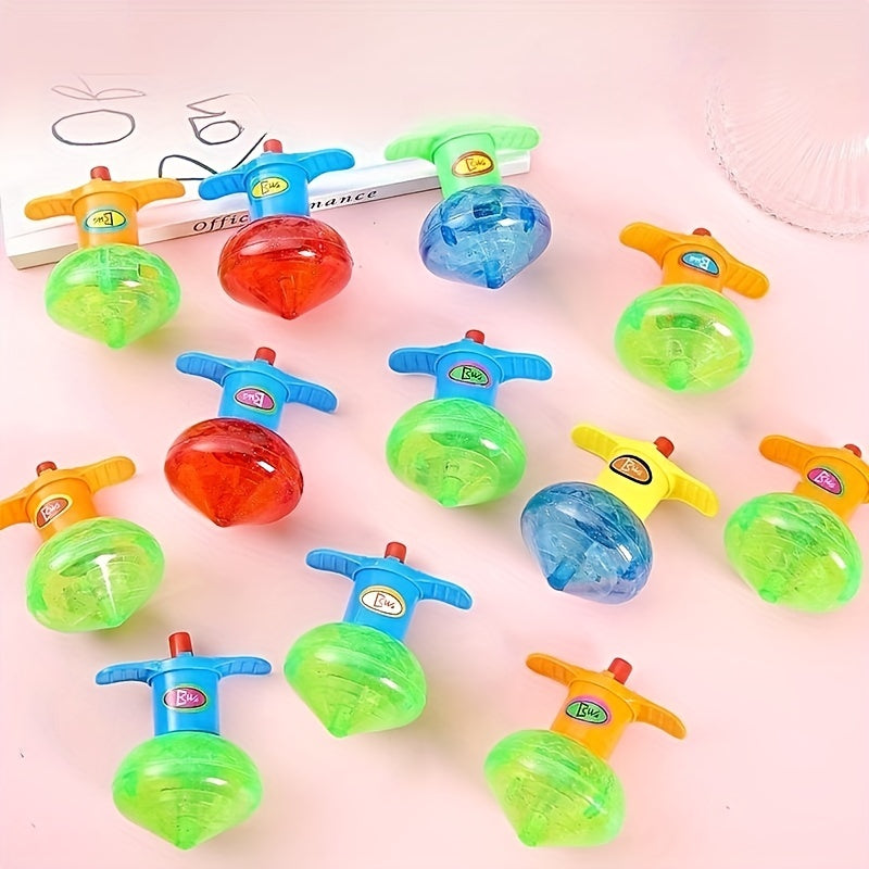 Luminous Torsion Ejection Top Toy with Random Design
