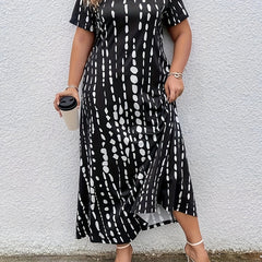 Tie Dye Maxi Dress Plus Size