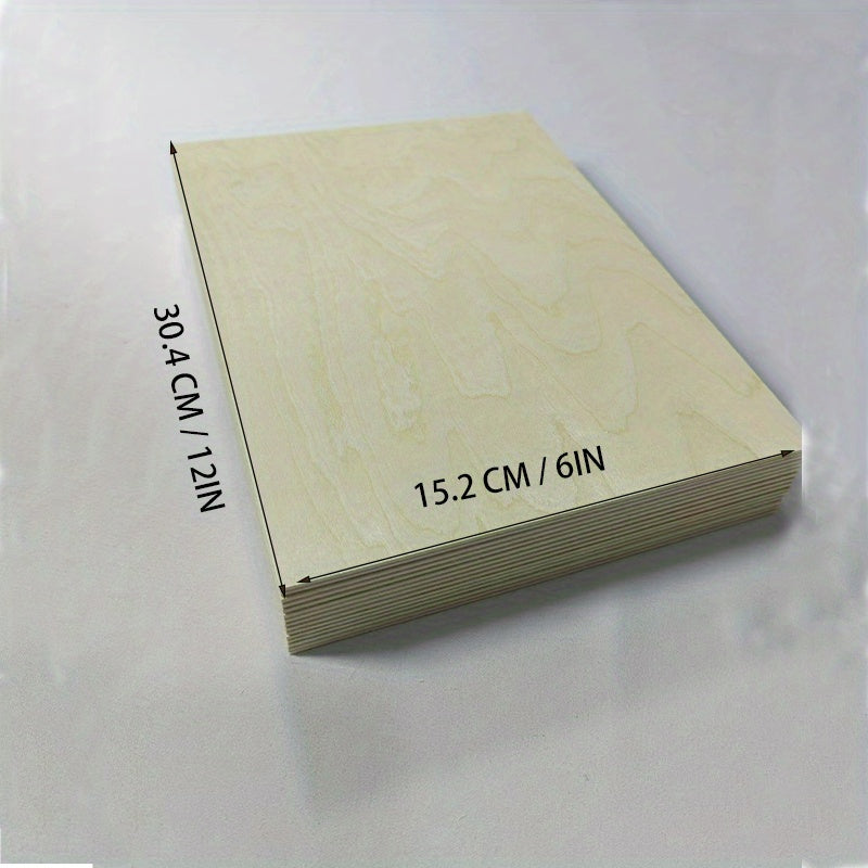 12pcs 6x8 6x12 Inch Thin Craft Plywood Sheets 2mm Unfinished Wood Boards