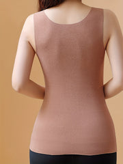 3 Seamless Thermal Tops Sleeveless Base Top Women's Lingerie
