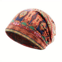 Vintage Slouchy Beanie Cotton Elastic Chemo Cap