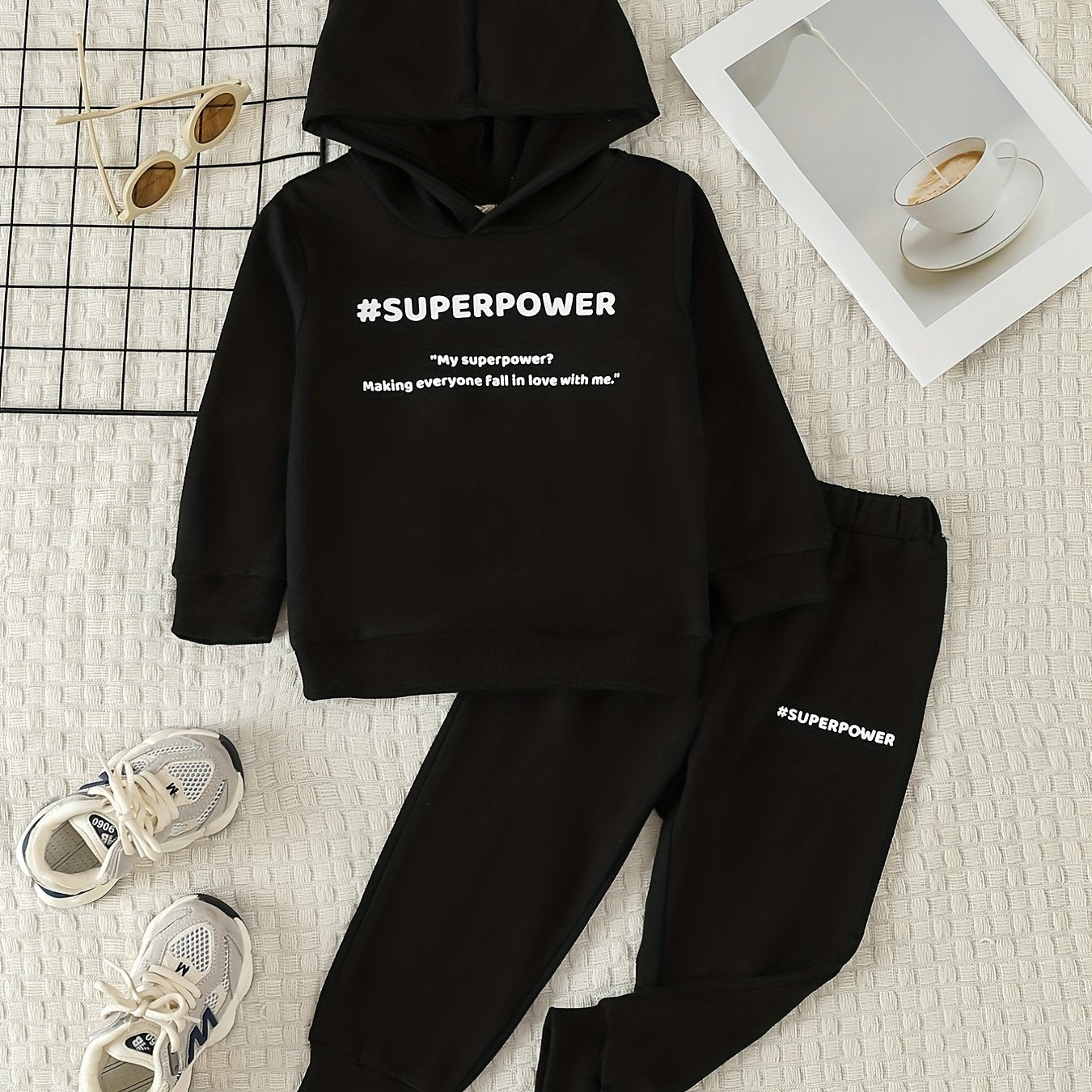 Toddler Casual Suit Long Sleeve Sweatshirt Hoodie Pants Set