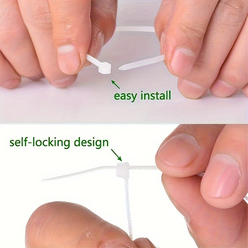 1000-2000pcs 3 120mm Self-locking Nylon Cable Ties