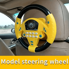 Kids Driving Simulator Steering Wheel Toy Suction Cup Mount