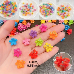 Colorful Flower Hair Claw Sweet Hair Clips Dance Accessories
