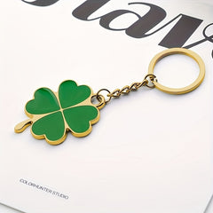 Four Leaf Clover Keychain Luck Couples Key Ring Creative Keychain
