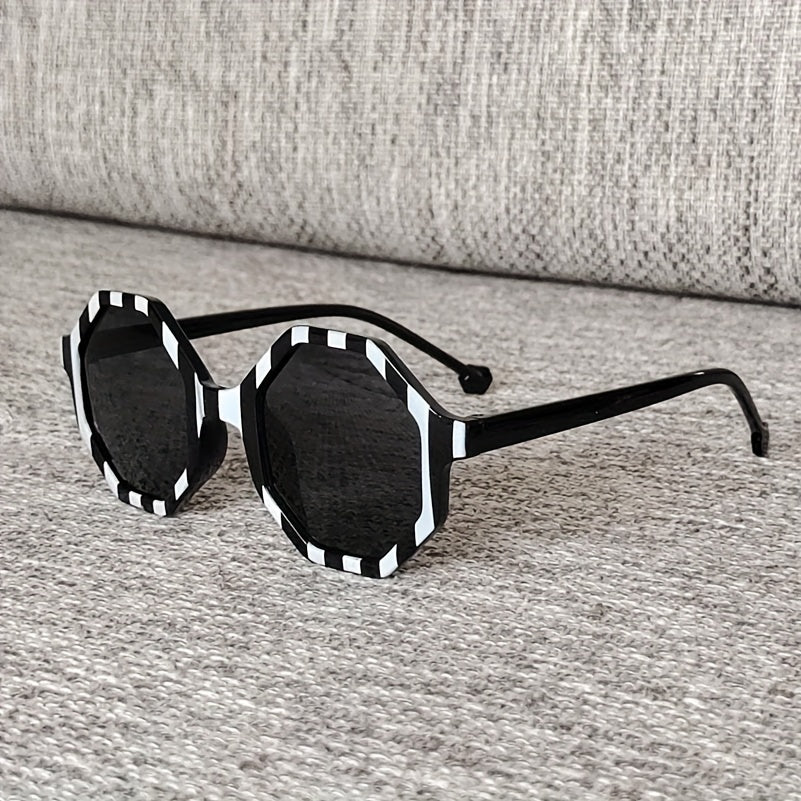 Teen Striped Frame Sun Protection Sunglasses