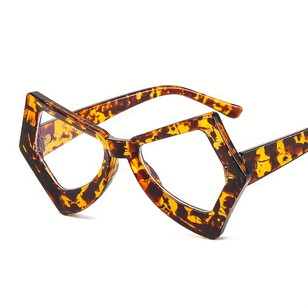 Gradient Frame Clear Lens Glasses Y2K Style for Women Men
