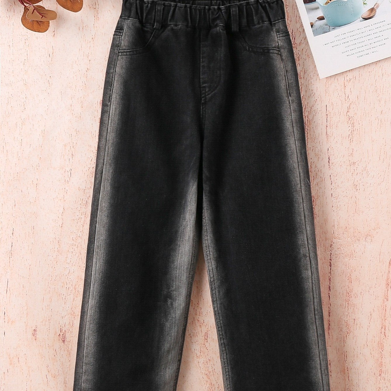 Girls Tie Dye Wide Leg Jeans