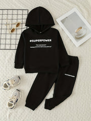Toddler Casual Suit Long Sleeve Sweatshirt Hoodie Pants Set