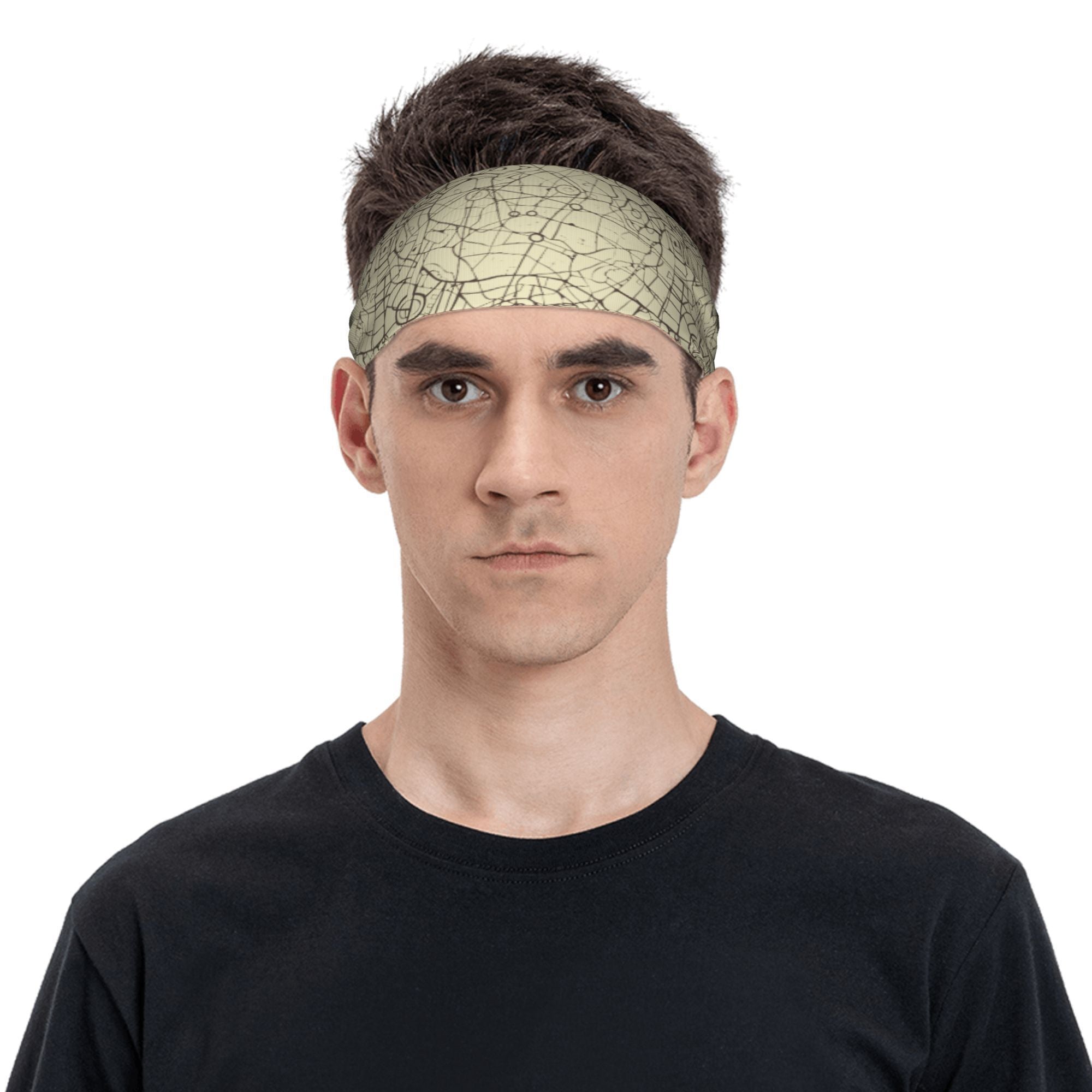 Vintage Inspired Geometric Headband for Sports & Casual Wear