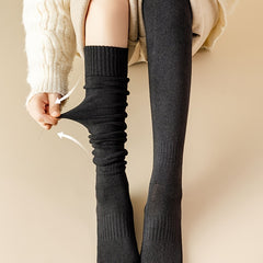 Warm Knit Thigh High Socks for Women