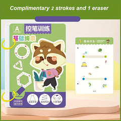 Reusable Practice Book Set with Pens and Stickers