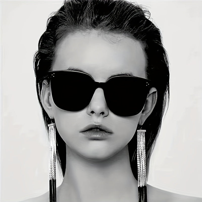 Cat Eye Sunglasses Rivet Detail Glasses UV400
