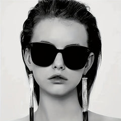 Cat Eye Sunglasses Rivet Detail Glasses UV400