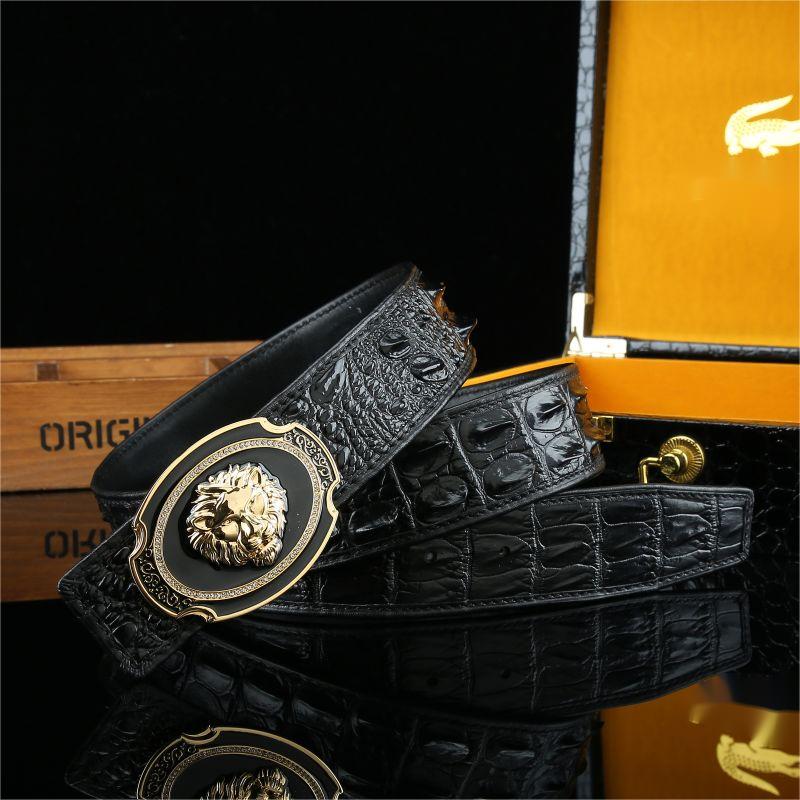 Men's Belt Double sided Cowhide Leather Reverse Edg