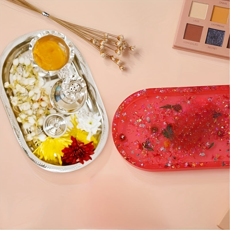 DIY Oval Tray Resin Mold Jewelry Making Plate Dish Mold
