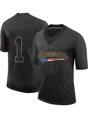 Men's America 1 Breathable Rugby Jersey
