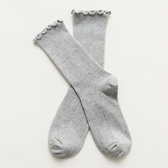 Frilled Mid Tube Socks Women's Stockings & Hosiery