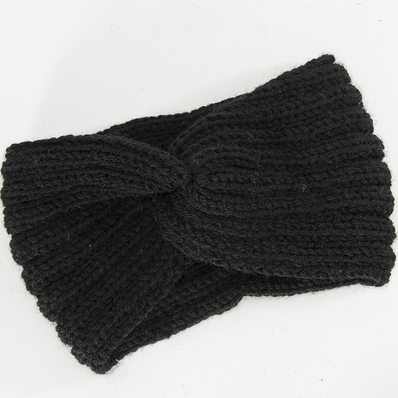 Women's Knitted Knot Headband Winter Twist Thermal Cold Weather Hair Accessory