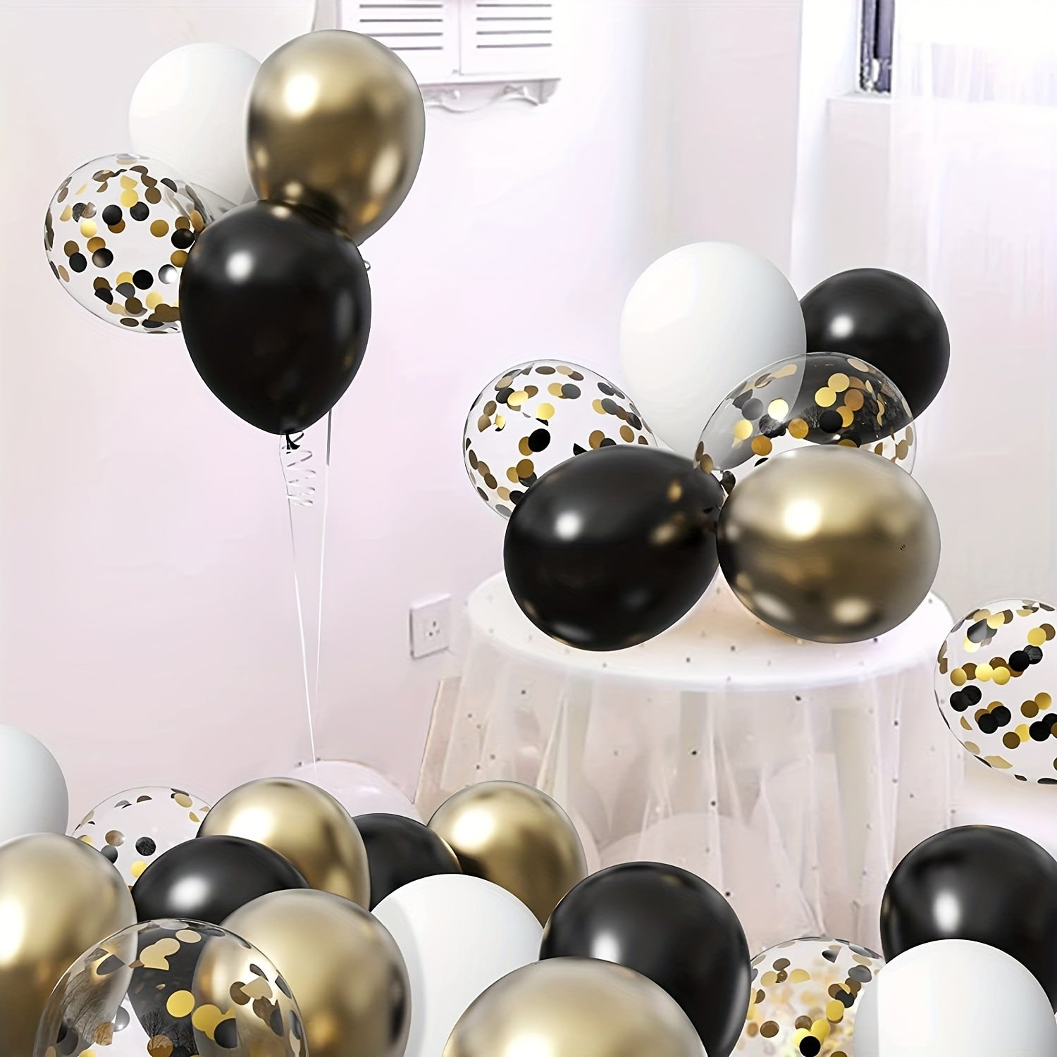 80pcs Golden Balloons 30 48 Cm Matte Metallic Confetti Latex Bulk for Party
