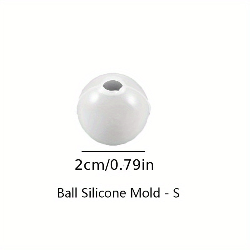 1pc Seamless 3D Sphere Resin Molds Large Round Ball Epoxy Resin Molds