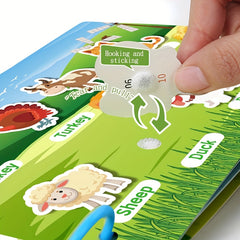 Interactive Alphabet Learning Sticker Book for Kids Ages 3-6