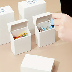 Desktop Flip Top Storage Box for Stationery and Small Items