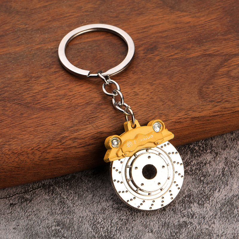 Father's Brake Car Ring Pendant Chain Key Disc Waist Keychains