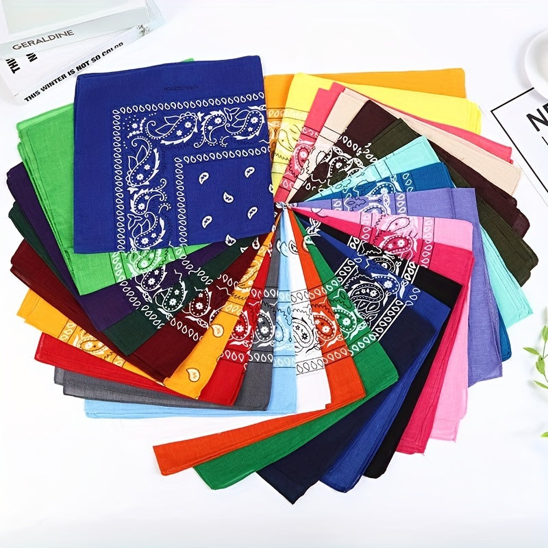 Paisley Pattern Handkerchief Small Square Scarf Bandana for Daily Decoration