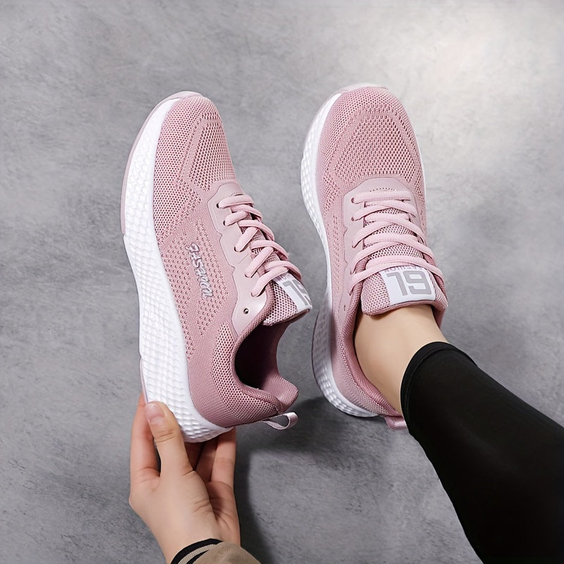 Women's Letter Graphic Running Shoes Outdoor Mesh Sneakers