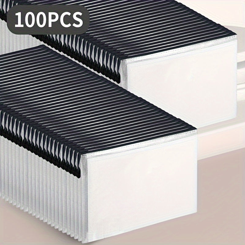 100pcs Mesh File Bag File Storage Bag File Holder Office Supplies