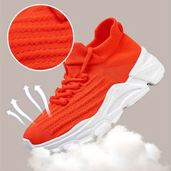 Women's Chunky Sneakers Lace Up Platform Running Shoes