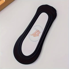 5 Pairs Low Shallow Mouth Women's Socks Soft & Lightweight Solid Stockings