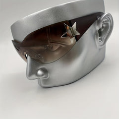 Y2K Rimless Sunglasses Star Gradient UV400