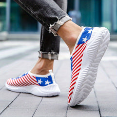 Women's Star & Striped Sock Shoes Comfortable Slip On Shoes