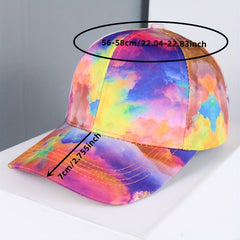 Graffiti Tie Dye Baseball Cap Hip Hop Sun Hat