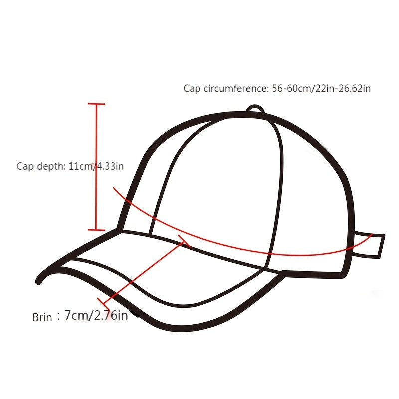 Breathable Adjustable Baseball Cap with Embroidery for Outdoor