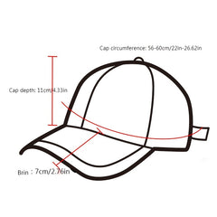 Breathable Adjustable Baseball Cap with Embroidery for Outdoor