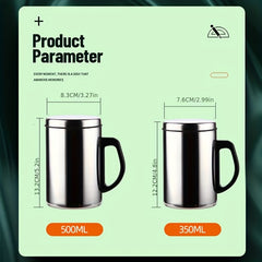 Insulated Stainless Steel Cup with Leak-Proof Lid