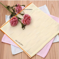 2pcs Multicolor Cotton Square Towels for Infants Small Towels