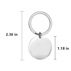Motivational Stainless Steel Keychain Gift Inspirational Jewelry