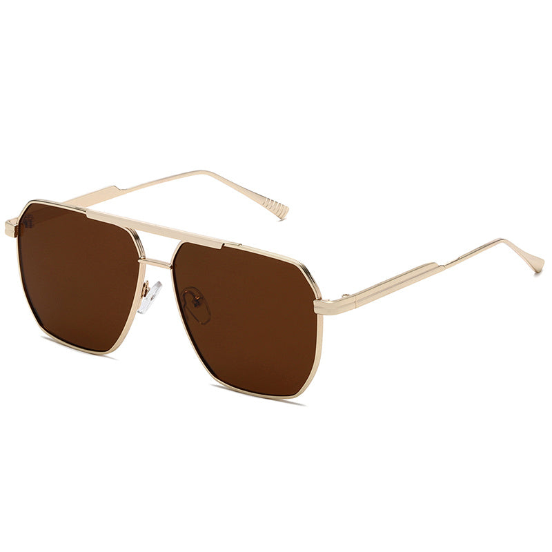 Polarized Square Sunglasses UV400 Men Women Metal Outdoor Eyewear