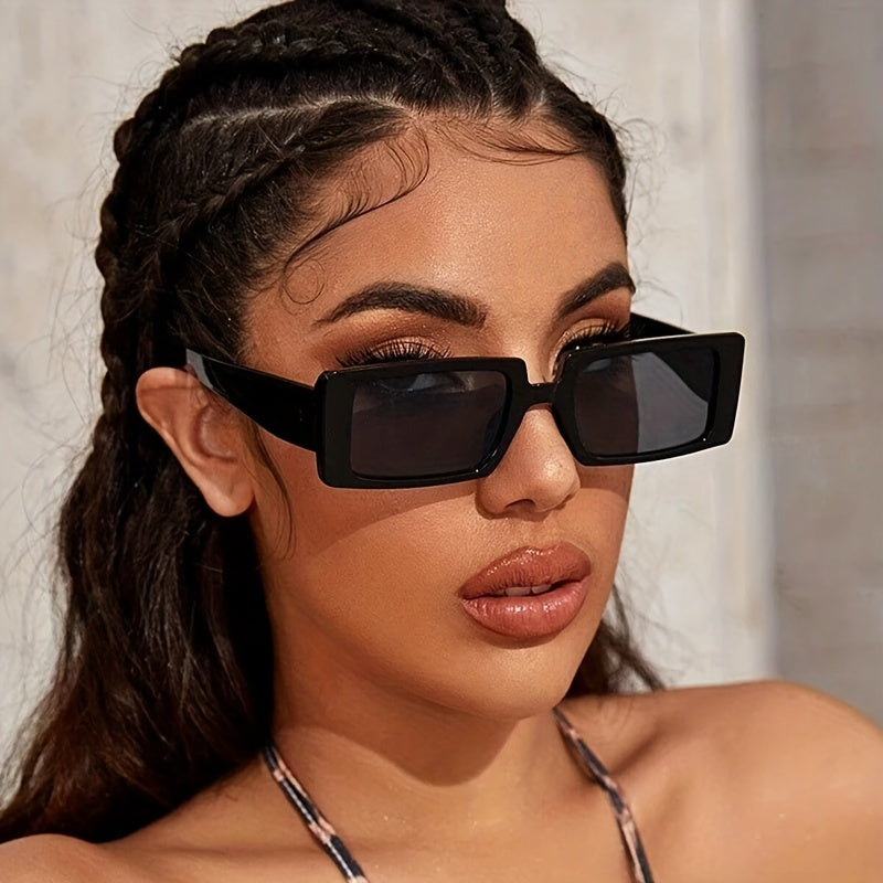 Y2K Rectangle Frame Sunglasses UV400