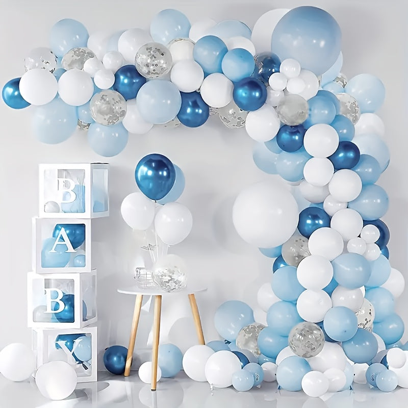126pcs Silvery Latex Balloon Set Party Supplies Wedding Decoration
