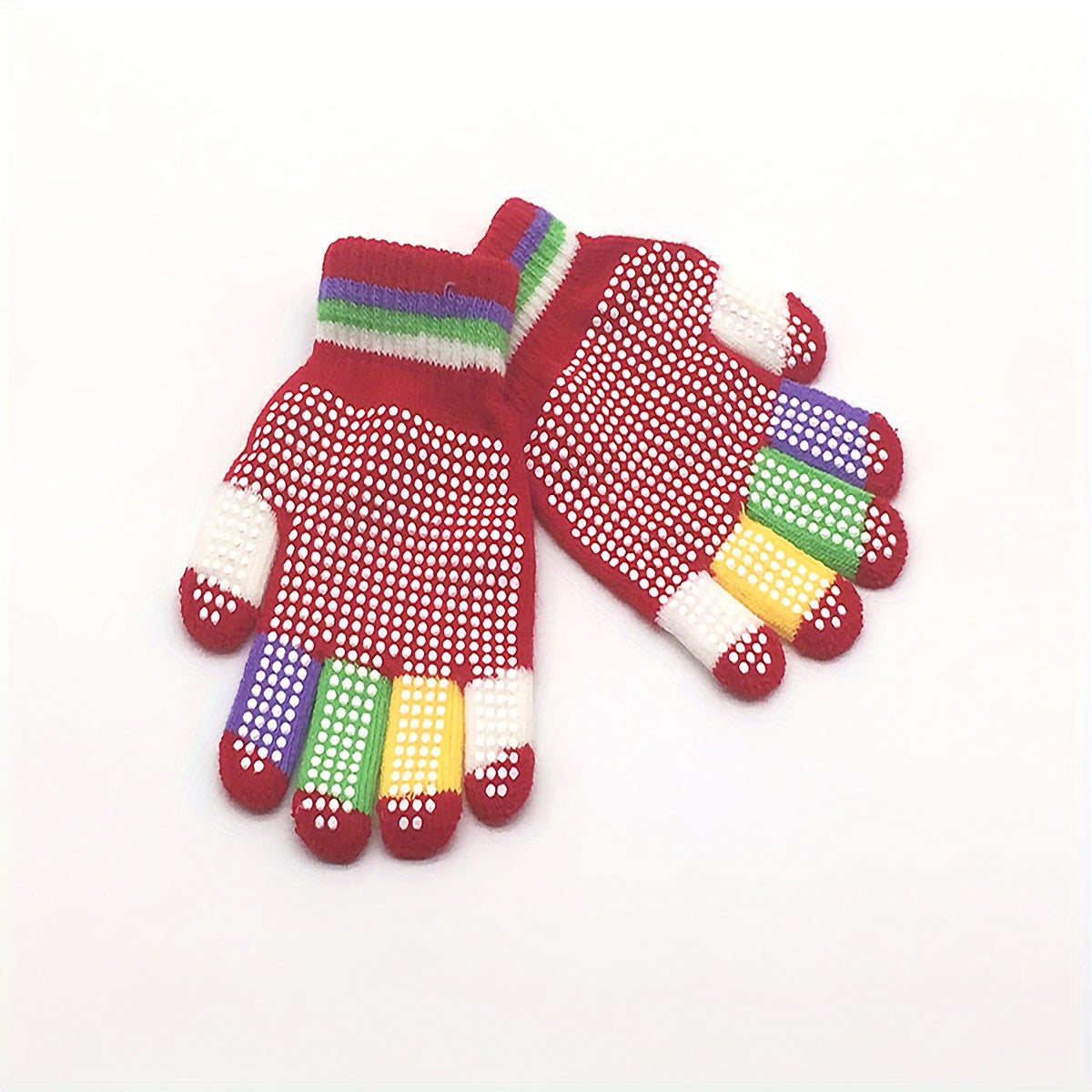 Anti slip Knitted Children's Gloves for Winter Sports