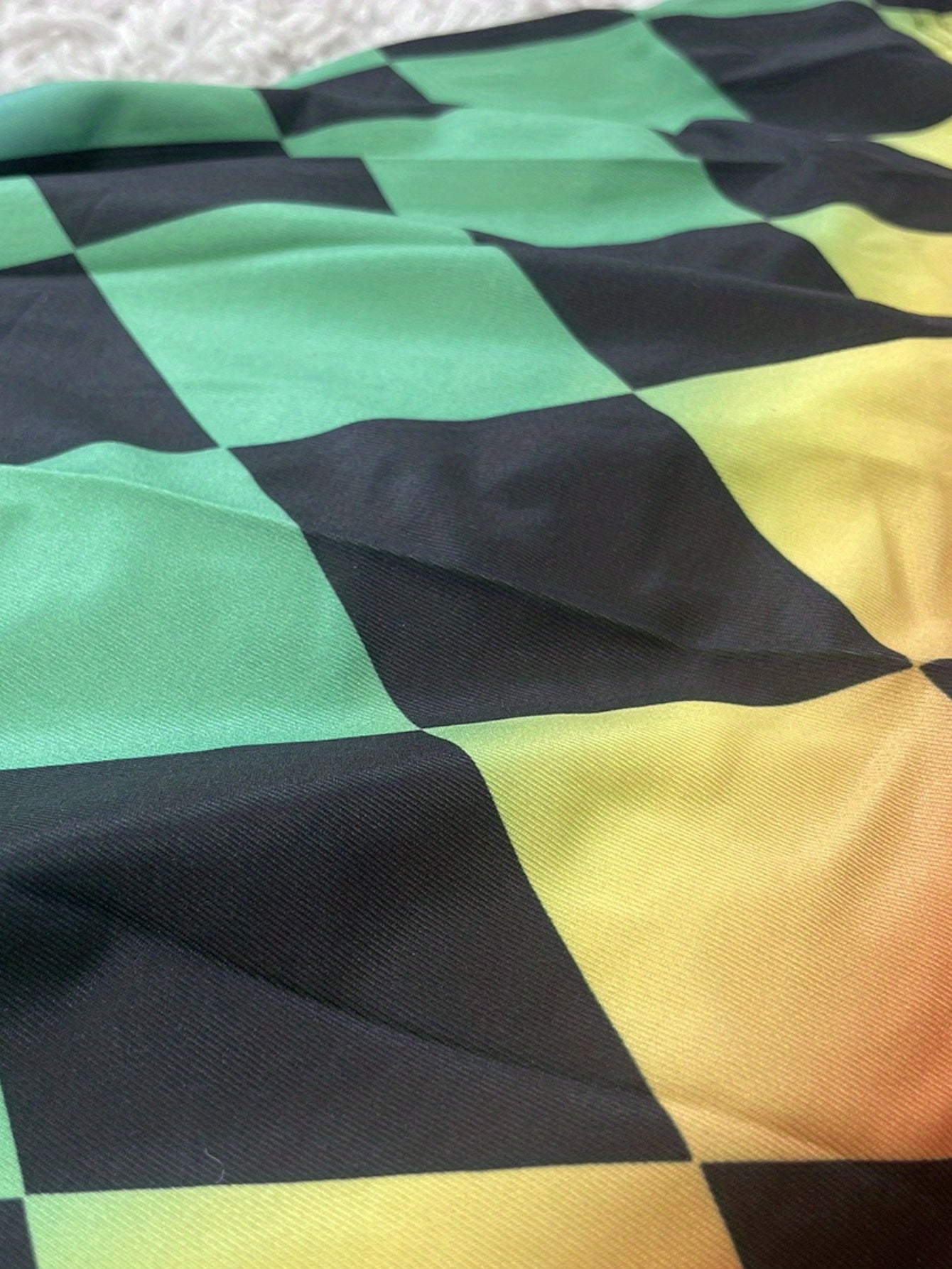  Y2k Ombre & Geometric Print Dress With Pockets